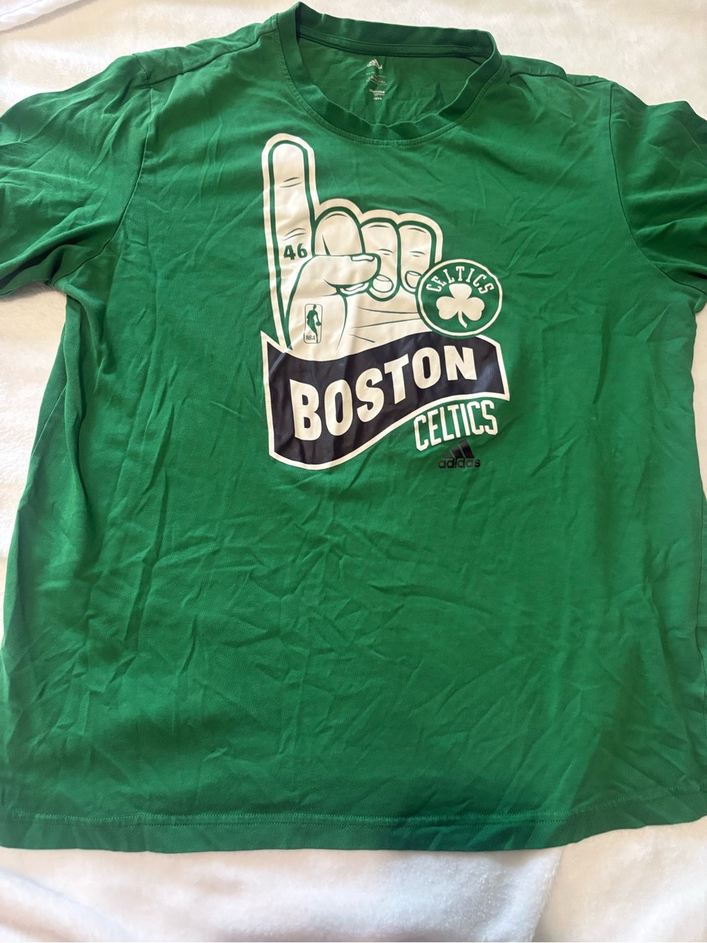 adidas Green Boston Celtics Graphic Tee